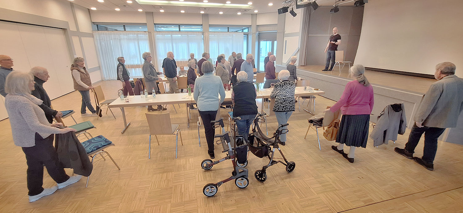 Bild: In der "Donnerstagsrunde" am 26. März 2026 sorgte das Thema "Sturzprophylaxe" für großes Interesse. Bild: In der "Donnerstagsrunde" am 26. März 2026 sorgte das Thema "Sturzprophylaxe" für großes Interesse.